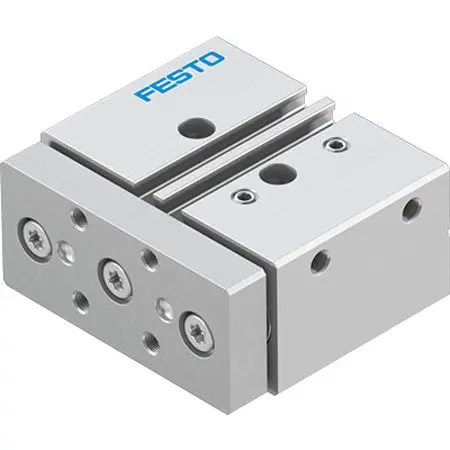 Produktfoto 1 von Festo DFM DFM-16-10-P-A-GF-F1A Pneumatik-Führungszylinder 10 mm Doppeltwirkend, Bohrung Ø 16 mm bis 1 Mpa