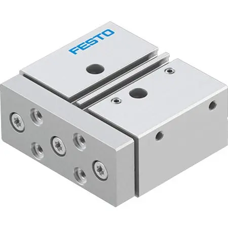 Produktfoto 1 von Festo DFM DFM-20-20-P-A-GF-F1A Pneumatik-Führungszylinder 20 mm Doppeltwirkend, Bohrung Ø 20 mm bis 1 Mpa
