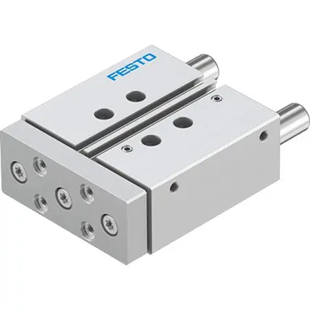 Produktfoto 1 von Festo DFM DFM-20-40-P-A-GF-F1A Pneumatik-Führungszylinder 40 mm Doppeltwirkend, Bohrung Ø 20 mm bis 1 Mpa