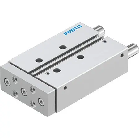 Produktfoto 1 von Festo DFM DFM-20-80-P-A-GF-F1A Pneumatik-Führungszylinder 80 mm Doppeltwirkend, Bohrung Ø 20 mm bis 1 Mpa