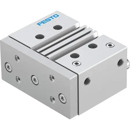 Produktfoto 1 von Festo DFM DFM-63-50-P-A-KF-F1A Pneumatik-Führungszylinder 50 mm Doppeltwirkend, Bohrung Ø 63 mm bis 1 Mpa