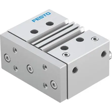 Produktfoto 1 von Festo DFM DFM-63-50-P-A-KF-F1A Pneumatik-Führungszylinder 50 mm Doppeltwirkend, Bohrung Ø 63 mm bis 1 Mpa