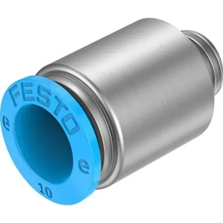 Produktfoto 1 von Festo NPQE-DK, NPQE-DK-G18-Q10-F1A-P10, Pneumatischer Anschluss POM, Thermoplastisches Polyester-Elastomer,