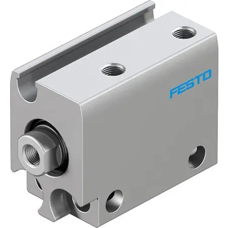Produktfoto 1 von Festo ADN ADN-S-10-10-I-F1A, M3 Pneumatik-Kompaktzylinder doppeltwirkend, Bohrung Ø 10mm / Hub 10mm