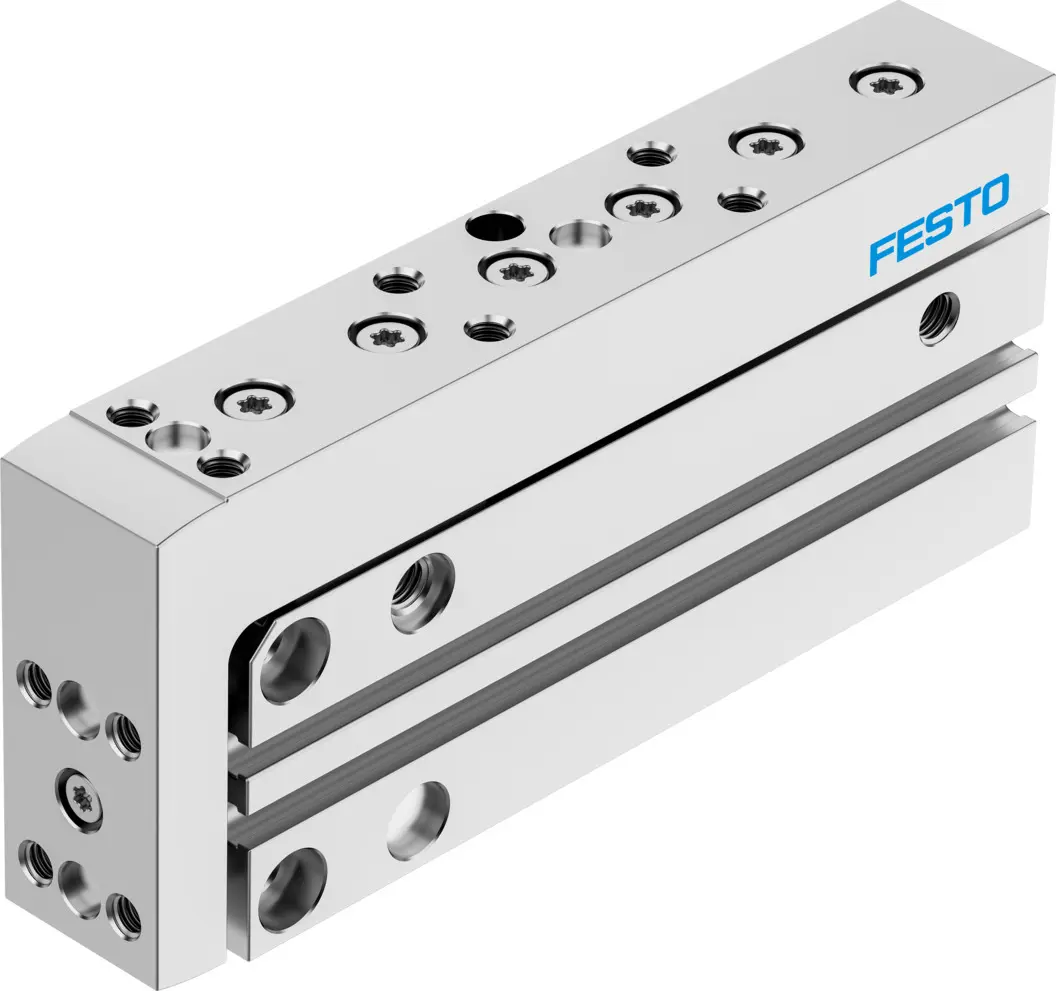 Produktfoto 1 von Festo DGSS DGSS-10-60-E1A Pneumatik-Führungszylinder 60 mm Doppeltwirkend, Bohrung Ø 10 mm bis 8 bar