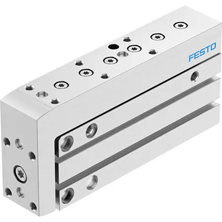 Produktfoto 1 von Festo DGSS DGSS-16-60-E1A Pneumatik-Führungszylinder doppeltwirkend mit Kugellager, Bohrung Ø 16mm / Hub 60mm