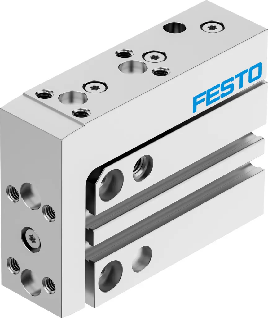 Produktfoto 1 von Festo DGSS DGSS-6-15-E1A Pneumatik-Führungszylinder 15 mm Doppeltwirkend, Bohrung Ø 6 mm bis 8 bar