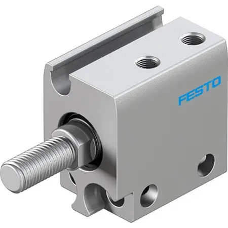 Produktfoto 1 von Festo ADN ADN-S-10-5-A-F1A Pneumatik-Kompaktzylinder 5 mm Doppeltwirkend, Bohrung Ø 10 mm, bis 0.8 Mpa
