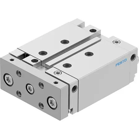 Produktfoto 1 von Festo DFM DFM-32-50-B-PPV-A-GF Pneumatik-Führungszylinder 50 mm Doppeltwirkend, Bohrung Ø 32 mm bis 1 Mpa