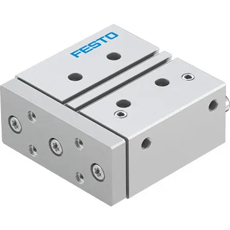 Produktfoto 1 von Festo DFM DFM-40-50-P-A-KF-F1A Pneumatik-Führungszylinder 50 mm Doppeltwirkend, Bohrung Ø 40 mm bis 1 Mpa