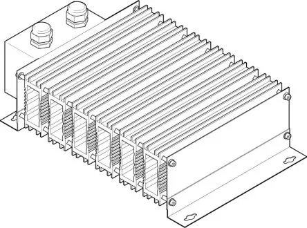 Produktfoto 1 von Festo CACR-KL2 Bremswiderstand CACR-KL2-33-W2400 Bremswiderstand für Servoantriebe