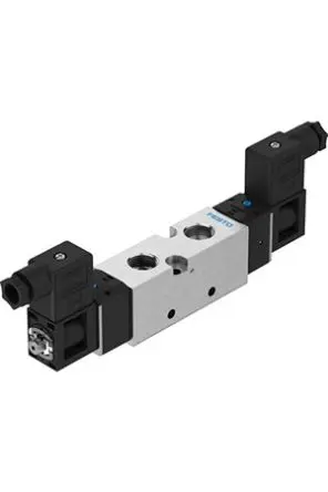 Produktfoto 1 von Festo 5/2 Doppelmagnet VUVS Magnetventil, Elektrisch-betätigt 24V dc