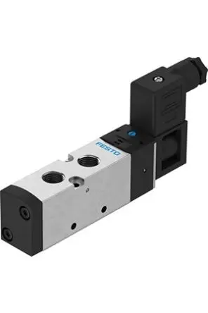 Festo 5/2 Monostabil VUVS Pneumatisches Magnetventil, Elektrisch-betätigt 24V