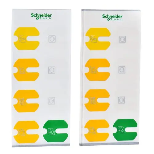 Produktfoto 1 von Schneider Electric Odace Blind- und Rollensteuerschalter Gelb H. 83 mm B. 192 mm