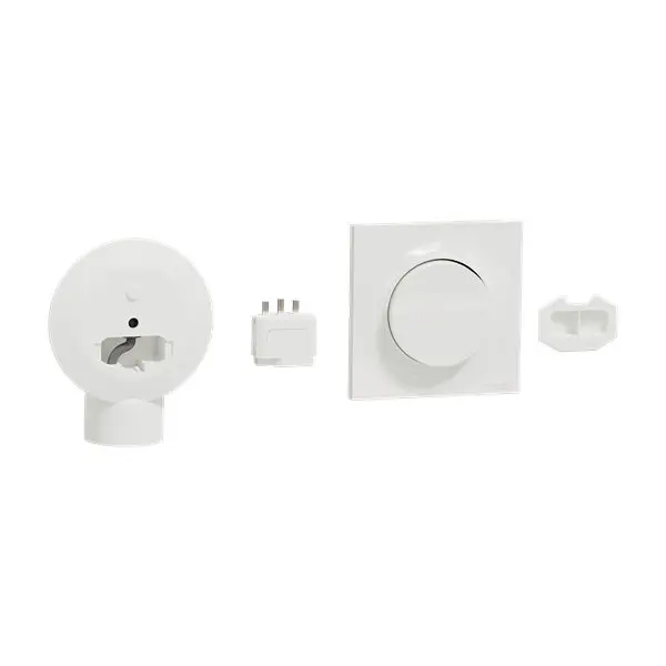 Produktfoto 1 von Schneider Electric Odace Blind- und Rollensteuerschalter Grau, Gelb T. 33.6 mm H. 71 mm B. 71 mm