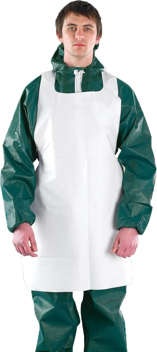 Produktfoto 1 von Ansell Schürze 2000 Apron - Model 213 Einwegartikel Weiß Mikroporöses Polyethylen-Laminat Vliesstoff