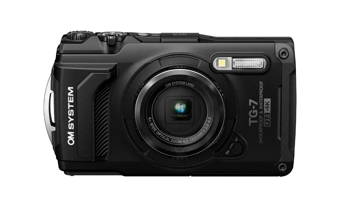 Produktfoto 1 von Olympus TG-7 Digital Digitalkamera 3 in LCD Touchscreen 4X Optischer Zoom Schwarz mit Sucher Wi-Fi-Konnektivität