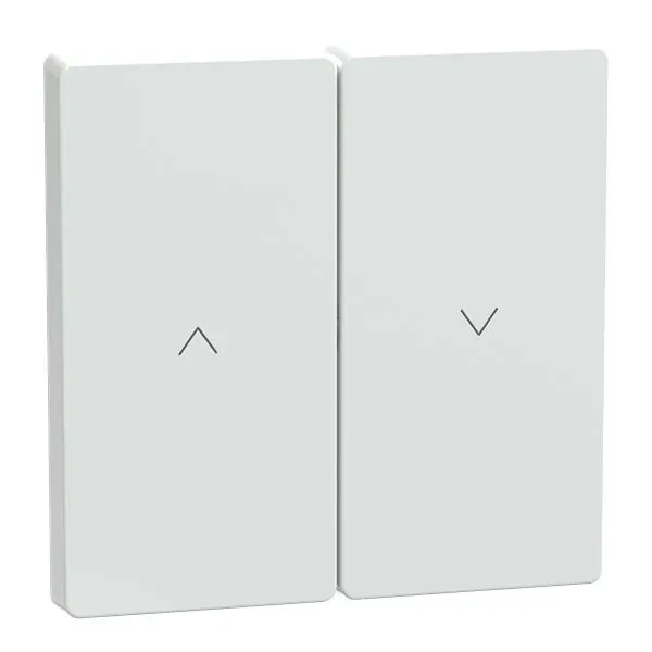 Produktfoto 1 von Schneider Electric D-Life Jalousie- und Rollo-Steuerschalter Weiß T. 27mm H. 71mm B. 71mm