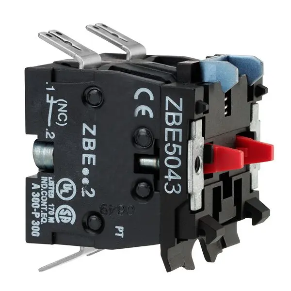 Schneider Electric ZBE5 Druckschalter Frontmontage Ø 22 mm, 2 Öffner, IP20