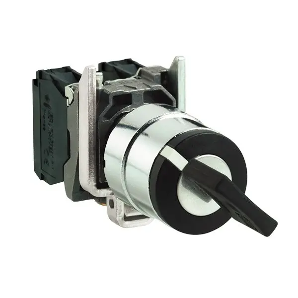 Produktfoto 1 von Schneider Electric Harmony XB4 Wahlschalter 2-Stufen IP69K, IP66, IP69, IP40, SPST Wurfwinkel 90 °