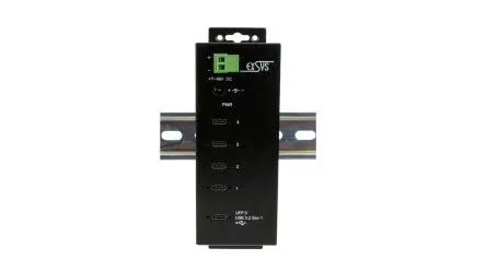 Produktfoto 1 von Exsys, USB 3.2 USB-Hub, 4 USB Ports, USB, USB-Bus T: 162.8 mm