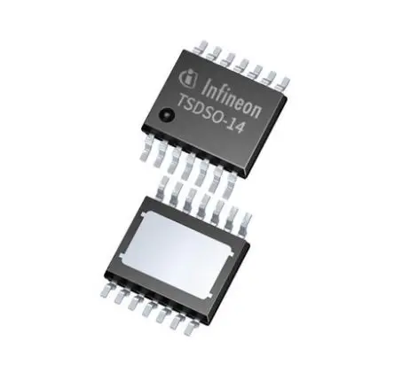 Produktfoto 1 von Infineon Leistungsschalter-IC Netzschalter High-Side 14-Pin 1 Ausg. PG-TSSO-14