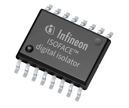 Produktfoto 1 von Infineon Digital-Isolator, 4-Kanal 40 Mbps, 5.7 kVrms 2.7/6.5 V, PG-DSO-16 6.5 V 1.6 mA 16