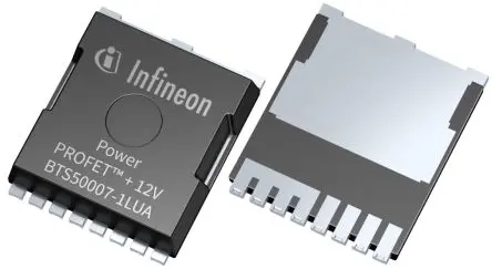 Produktfoto 1 von Infineon PROFET + 12V 1 Leistungskontrollschalter High-Side High-Side 0.7 mΩ 8-Pin 1 Ausg. PG-HSOF-8