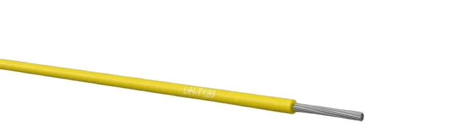 Produktfoto 1 von Kabeltronik Einzeladerleitung 0,14 mm², 26 AWG 100m Gelb Polyolefin isoliert 26/19 mm Litzen