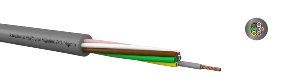 Produktfoto 1 von Kabeltronik PURtronic D Steuerleitung 0,14 mm² Geschirmt Schirmung