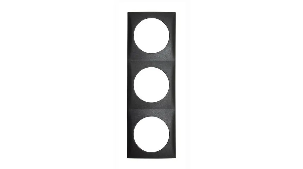 Produktfoto 1 von Berker Rahmen Anthrazit Kunststoff 3 Ausbrüche H. 178.5 mm B. 59.5 mm