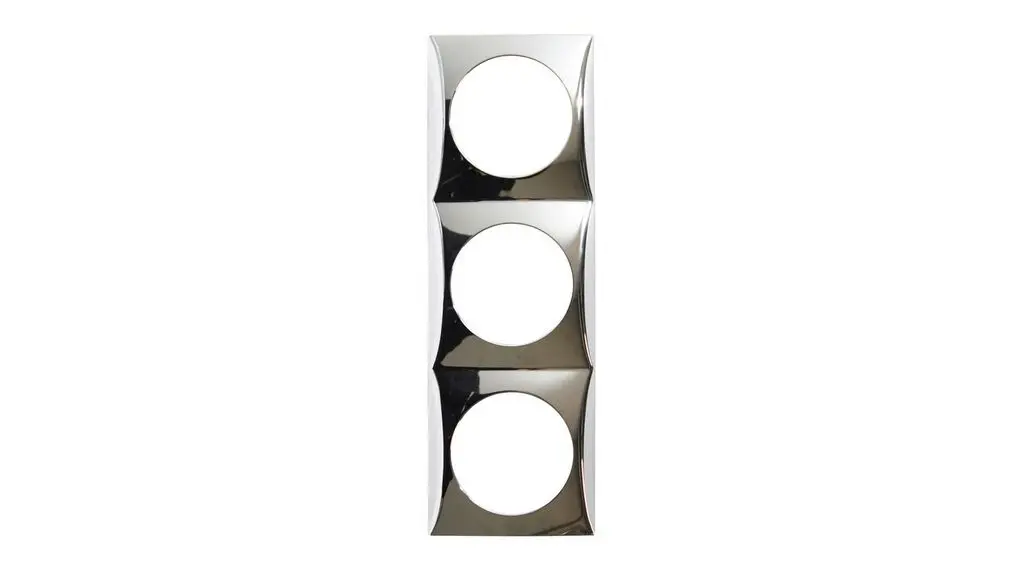 Produktfoto 1 von Berker Rahmen Silber Kunststoff 3 Ausbrüche H. 178.5 mm B. 59.5 mm