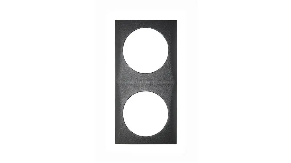 Produktfoto 1 von Berker Rahmen Anthrazit Kunststoff 2 Ausbrüche H. 119 mm B. 59.5 mm