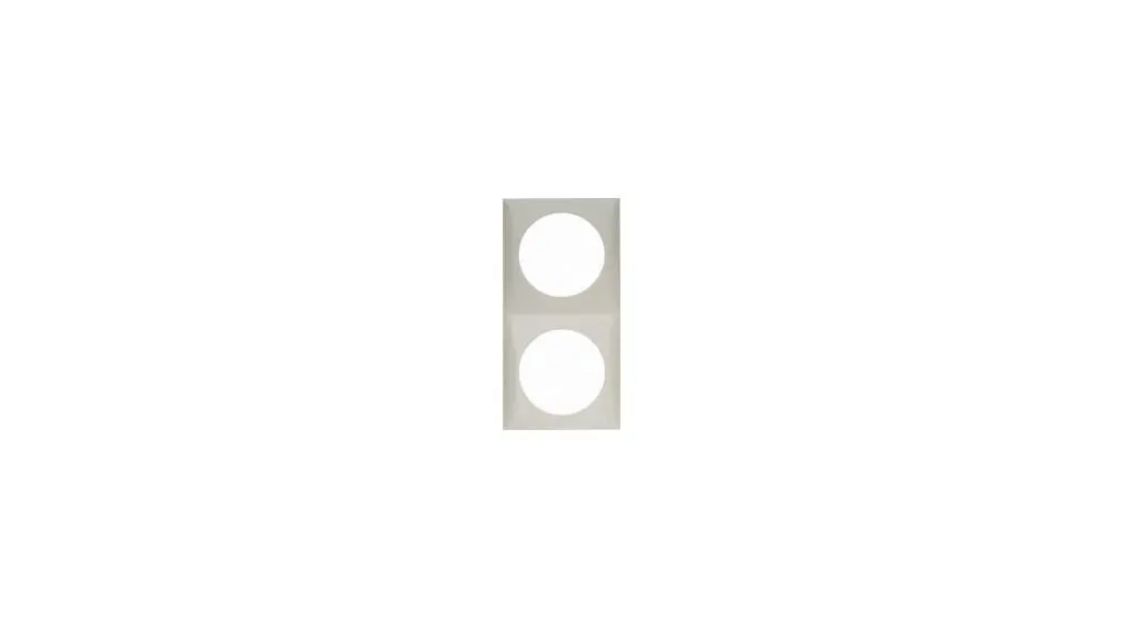 Produktfoto 1 von Berker Rahmen Weiß Kunststoff 2 Ausbrüche H. 119 mm B. 59.5 mm