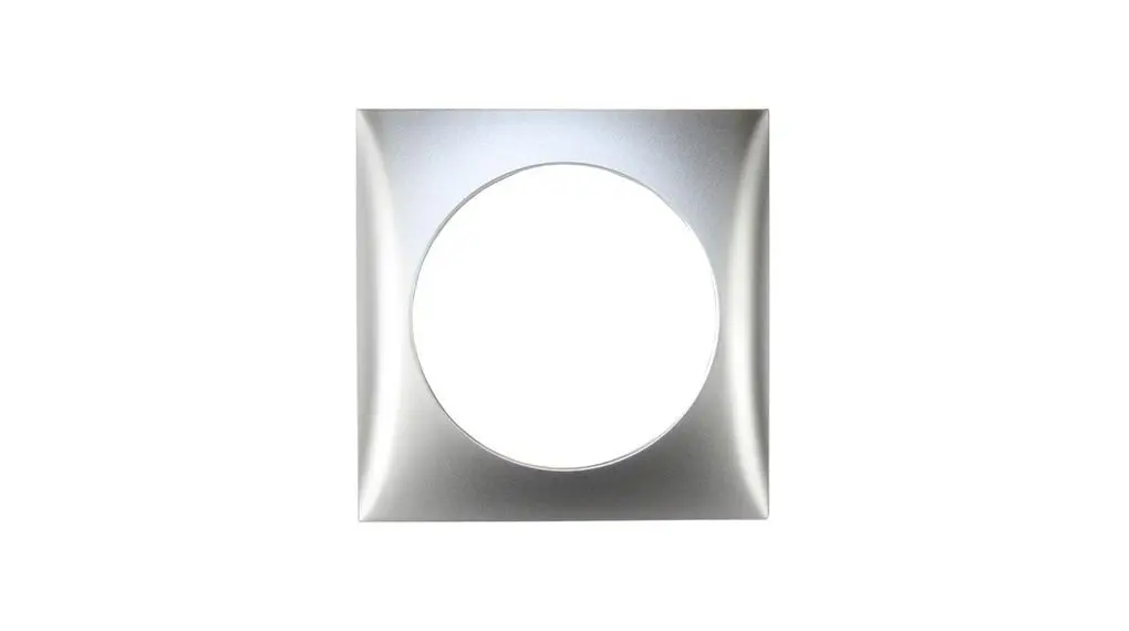 Produktfoto 1 von Berker Rahmen Silber Kunststoff 1 Ausbrüche H. 59.5 mm B. 59.5 mm