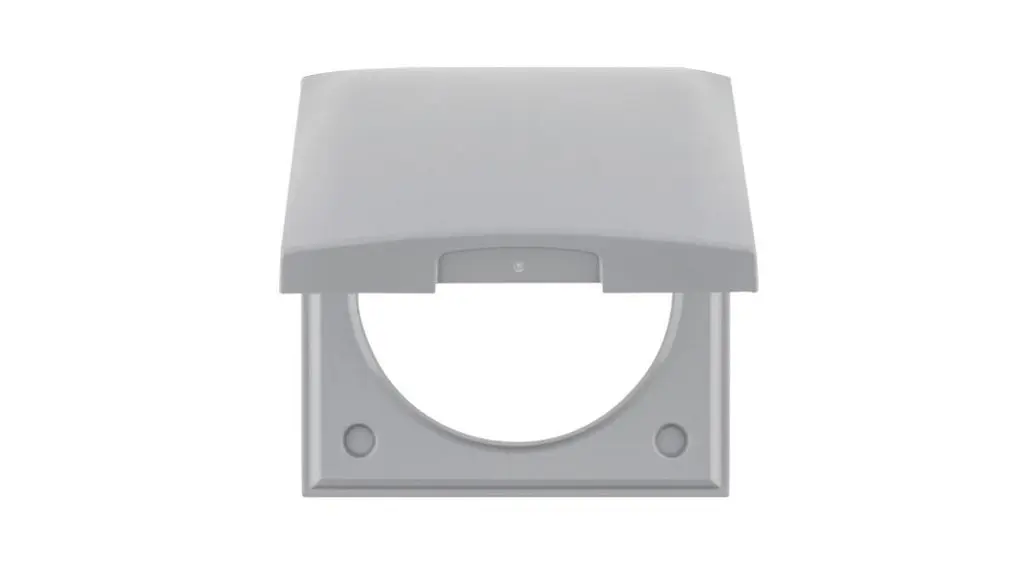 Produktfoto 1 von Berker Rahmen Grau Kunststoff 1 Ausbrüche H. 59.5 mm B. 59.5 mm