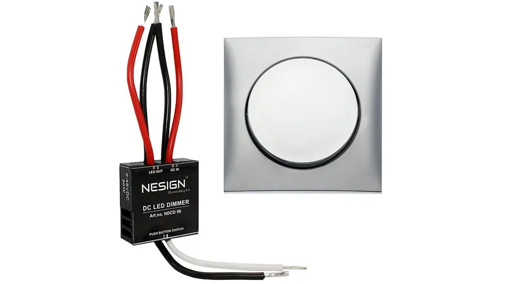 Produktfoto 1 von Berker Integro Dimmer, 96 W 48 V dc 1 Auslässe H. 36 mm B. 36 mm T. 12 mm