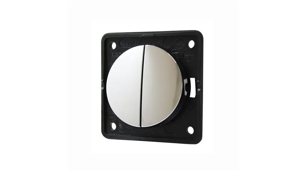Produktfoto 1 von Berker Integro Kippschalter Belastbar, 2 Öffner / 10 A 250 V ac