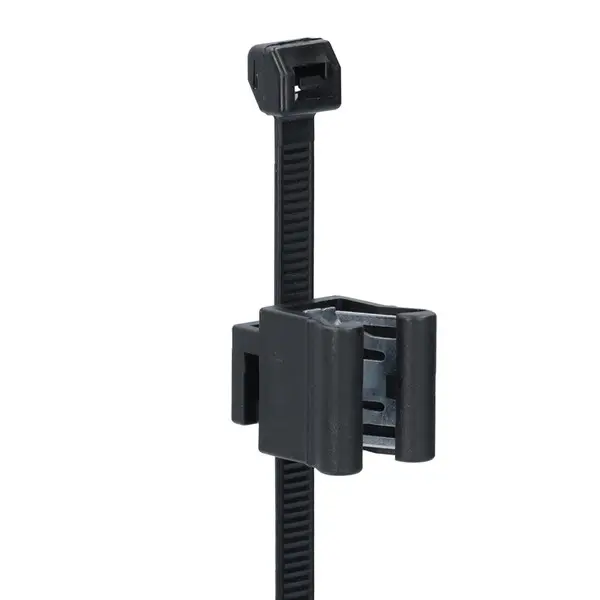 Produktfoto 1 von NEMIQ ECT Polyamid Kabelbinder Kabelbinder mit Randclip Schwarz 4.8 mm x 200 mm