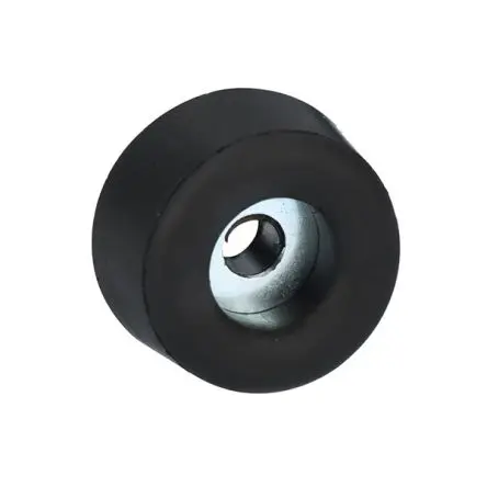 Produktfoto 1 von NEMIQ GF18.5/7-4.5 Gummi (Nitril-Butadien-Kautschuk) mit Metalleinlage Rund Gummipuffer, Gummifuß Bohrung 4.5 mm, Ø 18.5