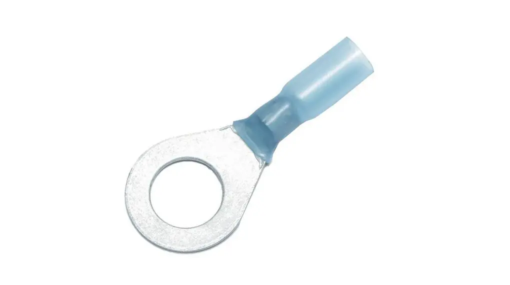 Produktfoto 1 von nVent RAYCHEM KRT Ringkabelschuh, Isoliert 22 AWG, Polyamid, Blau, 10 AWG max.AWG, aussen ø 4.5 mm, innen ø 2 mm, M10