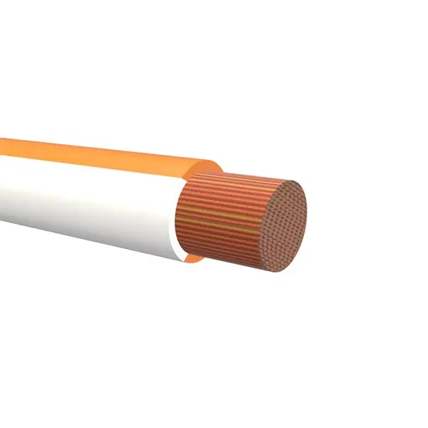 Produktfoto 1 von NEMIQ Einzeladerleitung 0,75 mm² 100m Orange/Weiß PVC isoliert