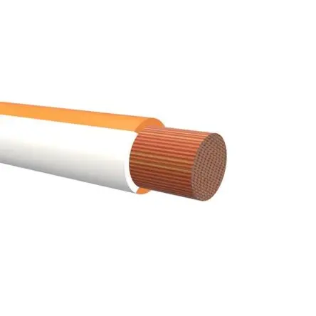 Produktfoto 1 von NEMIQ 50992 Schaltdraht 0.75 mm² 100 m Orange, Weiß Ø 1.9 mm 1 Litzen Polyvinylchlorid