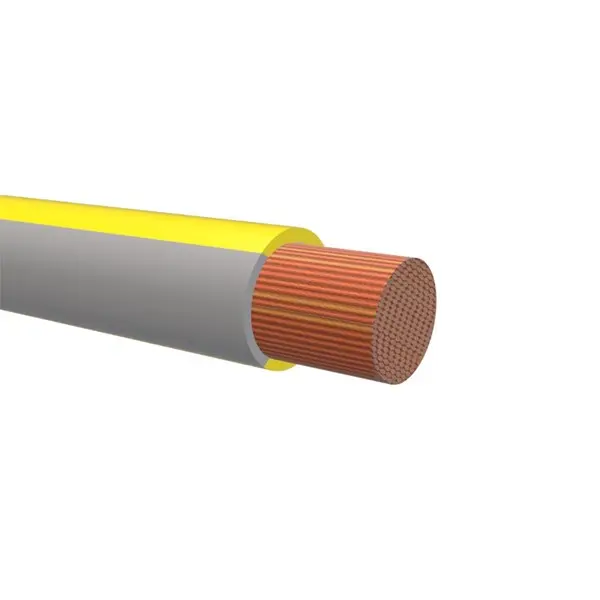 Produktfoto 1 von NEMIQ 50994 Schaltdraht 1.5 mm² 100 m Grau, Gelb Ø 2.4 mm 1 Litzen Polyvinylchlorid