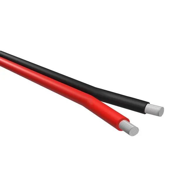 Produktfoto 1 von NEMIQ Einzeladerleitung 2,5 mm² 8m Schwarz/Rot Polyvinylchlorid isoliert 2 Litzen