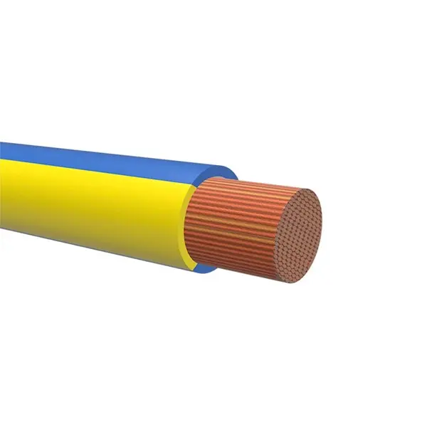 NEMIQ Einzeladerleitung 0,75 mm² 100m Blau/Gelb PVC isoliert