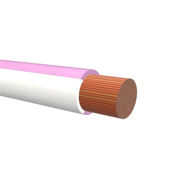 Produktfoto 1 von NEMIQ 50992 Schaltdraht 0.75 mm² 100 m Rosa, Weiß Ø 1.9 mm 1 Litzen Polyvinylchlorid