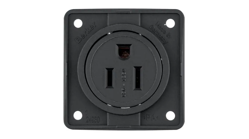 Produktfoto 1 von Berker 962 Steckdose NEMA 5-15R Schwarz / 15 A