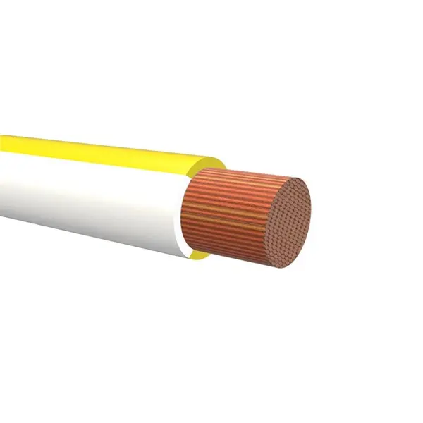 NEMIQ Einzeladerleitung 0,75 mm² 32m Weiß/Gelb PVC isoliert