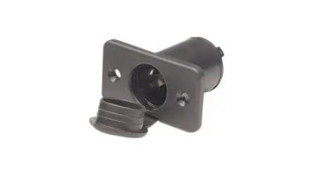 Produktfoto 1 von NEMIQ 175400 21 mm DIN-Buchse Gerade 2-polig, 12V dc 16A, Steckbar Buchse